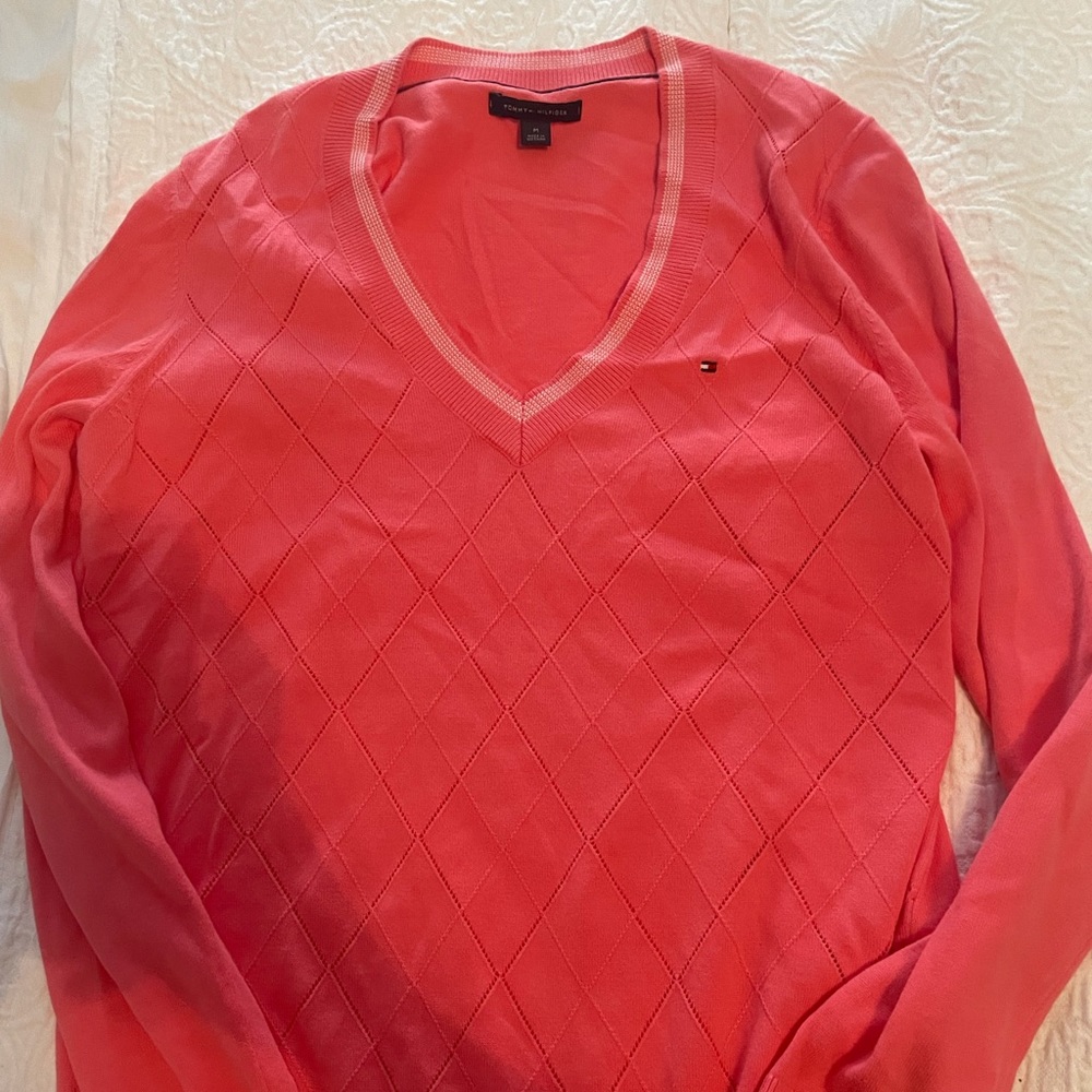 Tommy Hilfiger Women's Argyle Cotton Sweater
